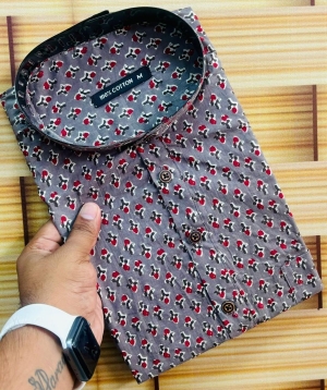 Men's Jaipuri Ajrakh Shirt – Handblocked, Ethnic, and Relaxed Fit | Kushona Vastra